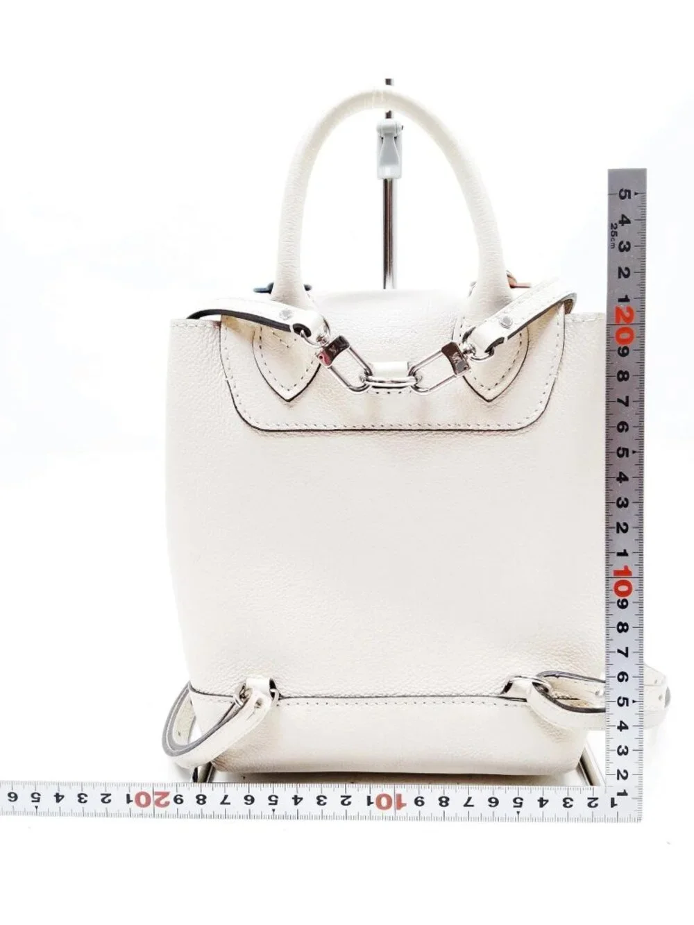 Authentic Louis Vuitton Lockme Floral Leather Backpack White Multicolor LV Bag - Picture 3 of 16